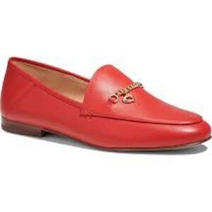 Coach Hanna Leather Loafer women’s size 8.5 red